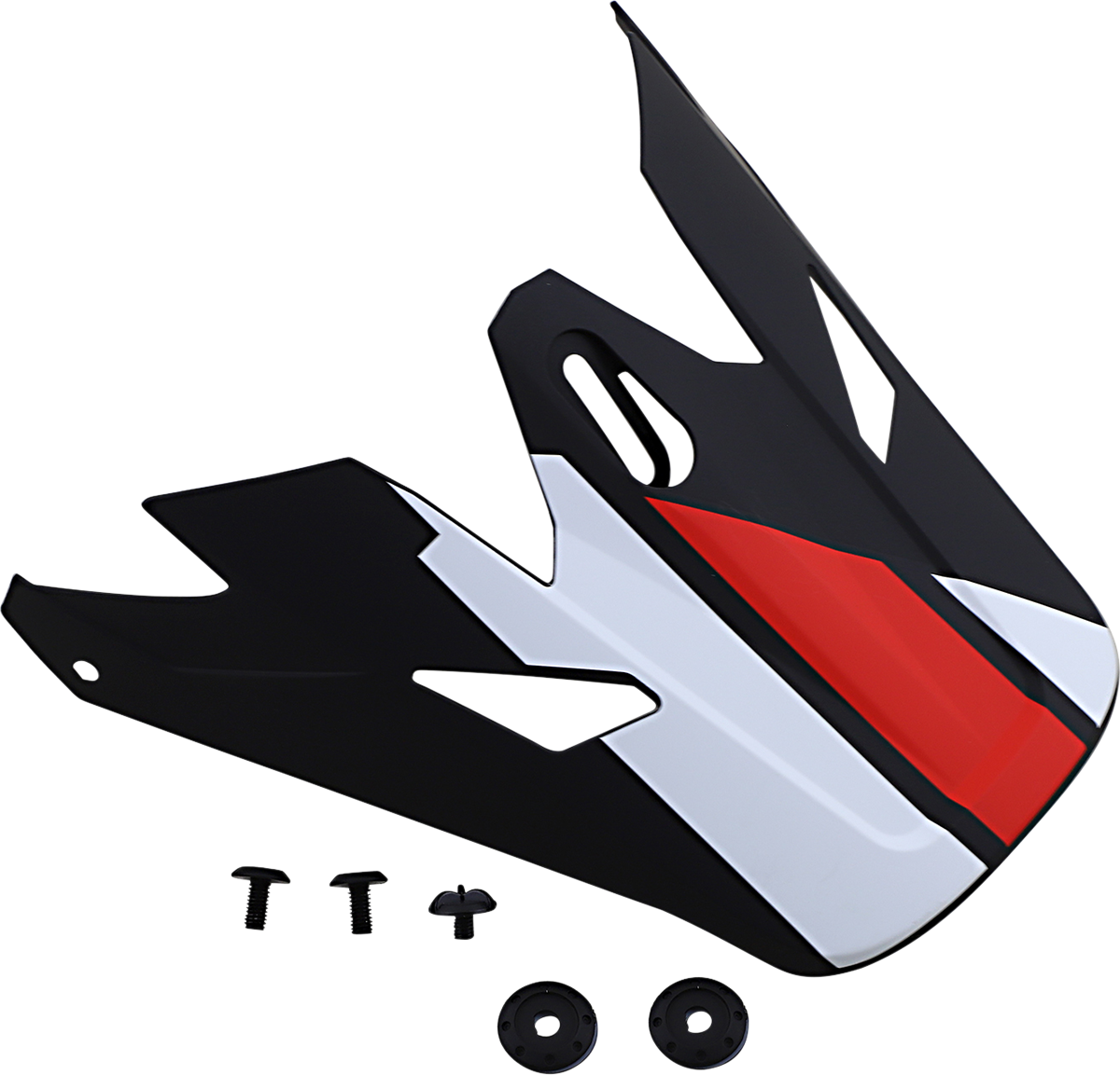 Z1R Rise Visor - Evac Matte Black/Red/White 0132-1392