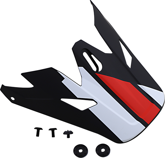 Z1R Rise Visor - Evac Matte Black/Red/White 0132-1392