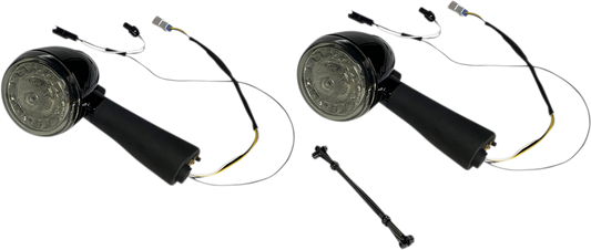 CUSTOM DYNAMICS ProBEAM® LED Turn Signal - Rear - Black - Scout PB-SCOUT-RR-BS