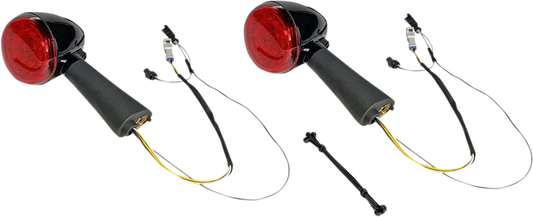 CUSTOM DYNAMICS ProBEAM® LED Turn Signal - Rear - Black - Scout PB-SCOUT-RR-BR