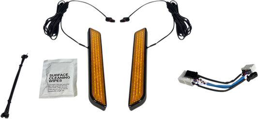 CUSTOM DYNAMICS LED Fork Light - Amber - Black CD-FORK-HD-AB