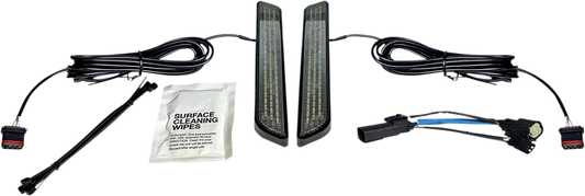 CUSTOM DYNAMICS LED Fork Light - Smoke - Black CD-FORK-SS6-SB