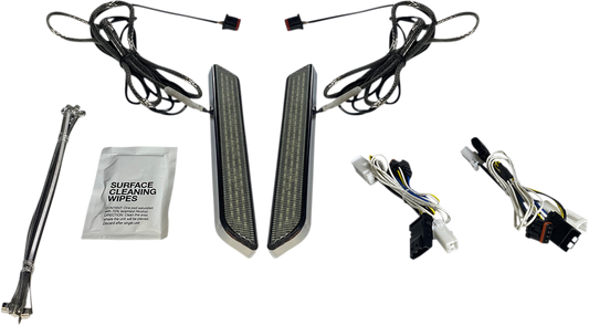 CUSTOM DYNAMICS LED Fork Light - Smoke - Chrome CD-FORK-BCM-SC