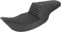 SADDLEMEN Step-Up Seat - Front Tuck-n-Roll/Rear Lattice Stitch - Black 897-06-176