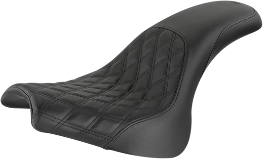 SADDLEMEN Profiler Seat - Front Lattice/Rear Smooth - Black - FXFB/S '18-'23 818-28-149