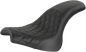 SADDLEMEN Profiler Seat - Front Lattice/Rear Smooth - Black - FXFB/S '18-'23 818-28-149