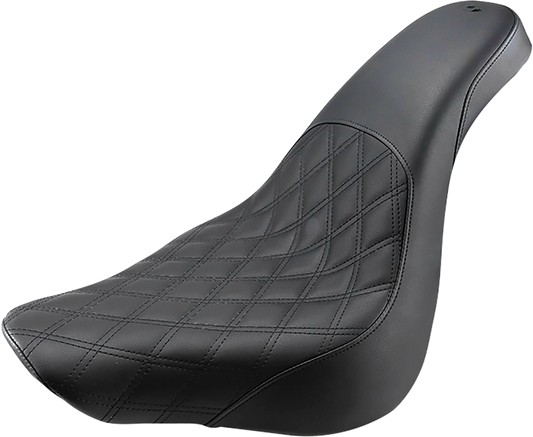 SADDLEMEN Profiler Seat - Front Lattice/Rear Smooth - Black - FL/FX '18-'23 818-27-149