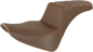 SADDLEMEN Step-Up Seat - Rear Lattice Stitch - Brown 818-33-173BR