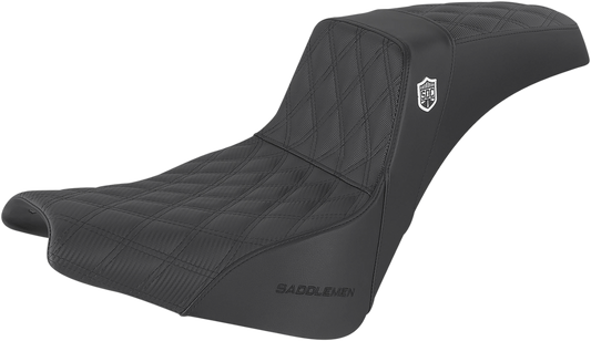 SADDLEMEN Pro Series SDC Performance Seat - w/o Backrest - Lattice Stitch/Lumbar Gripper - FX '18-'24 SC81830D0
