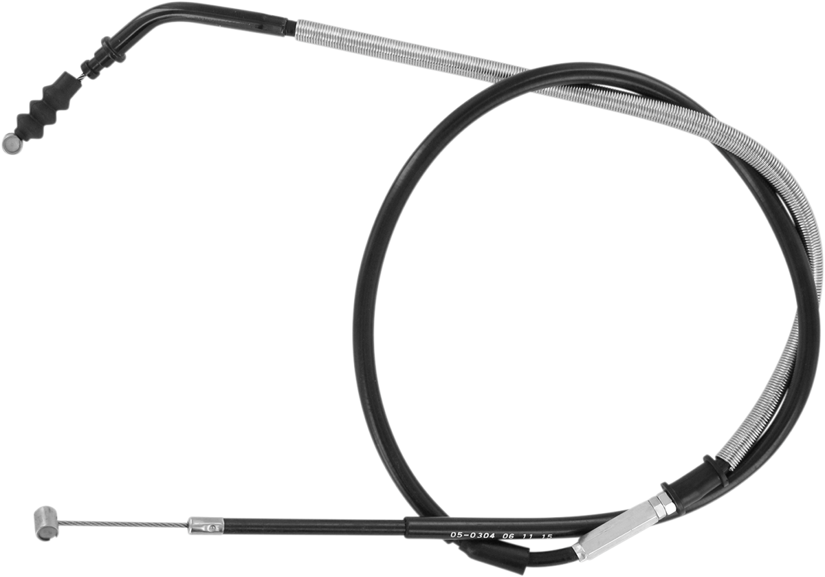 MOTION PRO Black Vinyl Clutch Cable - +2" - Yamaha 05-0304