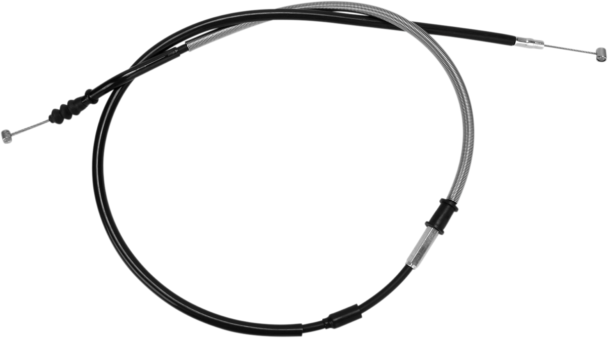 MOTION PRO Black Vinyl Clutch Cable - Terminator - +2" - Yamaha 05-0312