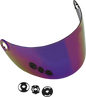 BILTWELL Gringo S Shield - Gen 2 - Flat - Rainbow Mirror 1111-223