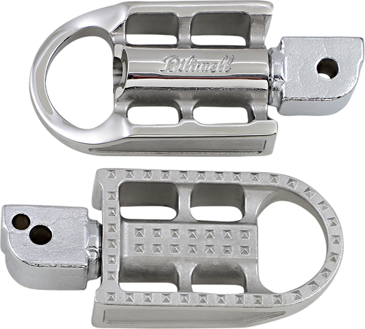 BILTWELL Mushman Foot Pegs - Standard - Raw Polished 7002-302-04