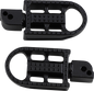 BILTWELL Mushman Foot Pegs - Standard - Black Electroplated 7002-201-04