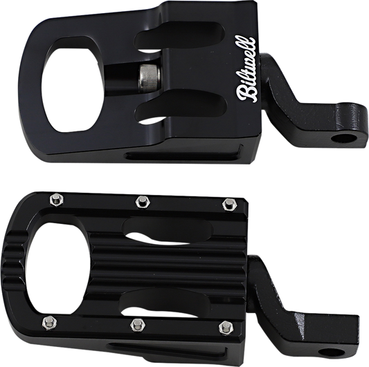 BILTWELL Punisher Foot Pegs - Step - Black 7005-203-02
