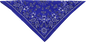 ZAN HEADGEAR Cotton Bandana - Navy Paisley B002
