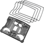 JAMES GASKET Lower Rocker Cover Gasket - '84-'91 EVO JGI-17355-84-A