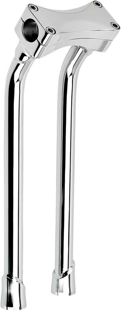 BILTWELL Murdock O/S Risers - Pullback - 14" - Chrome 6414-105-14