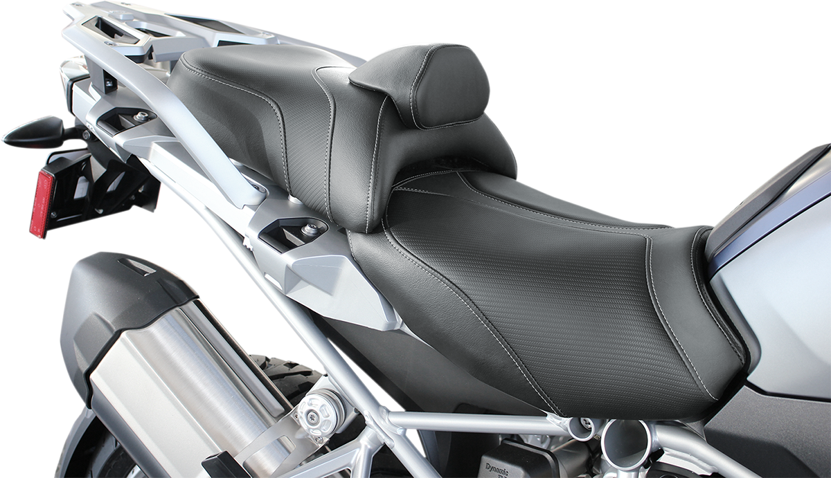 SADDLEMEN Adventure Tour Seat - Low - Lumbar Backrest - Black - R1200GS '13-'23 0810-BM33LR