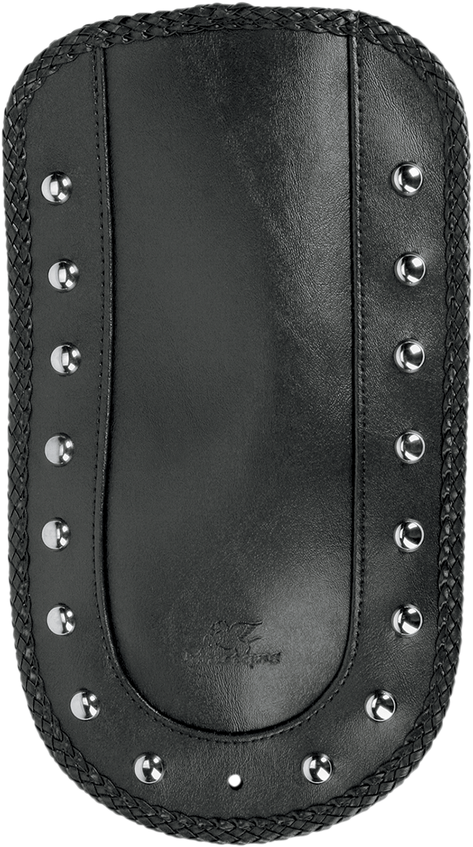 MUSTANG Fender Bib - Smooth Chrome-Studded - Black - HD Softail 78118