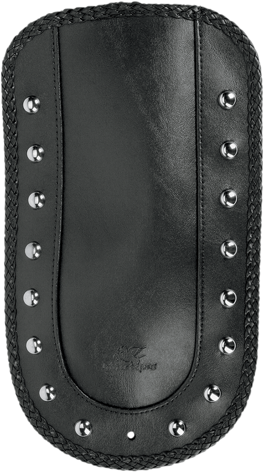 MUSTANG Fender Bib - Smooth Chrome-Studded - Black - HD Softail 78118