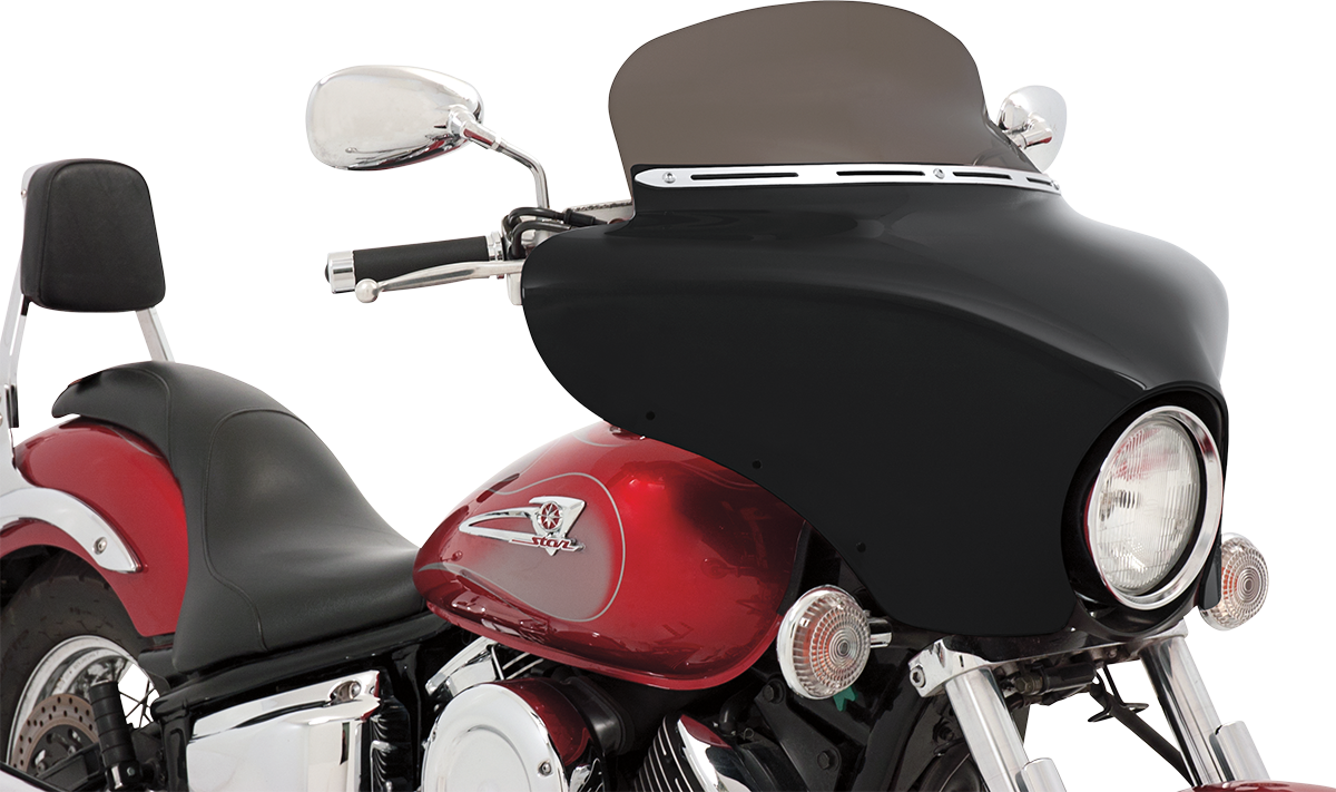 MEMPHIS SHADES Batwing Spoiler Shield - 6.5" - Smoke MEP8541
