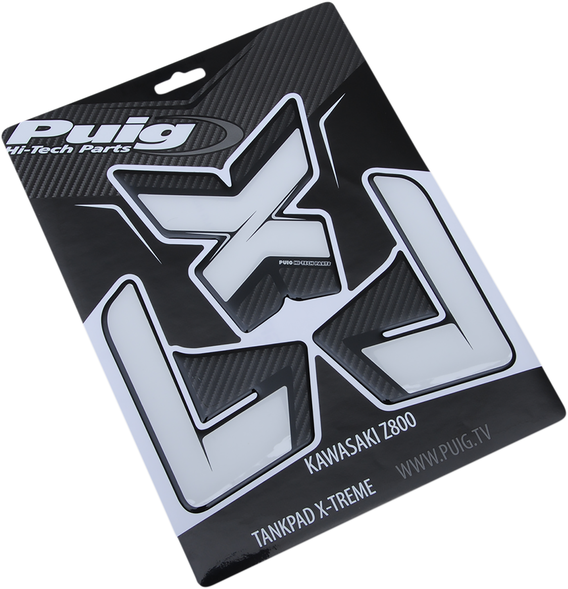 PUIG HI-TECH PARTS Tank Pad - Carbon - Kawasaki 8435C