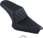 SADDLEMEN Step-Up Seat - Front Lattice Stitch - Black - Bolt '13-'24 Y13-16-172