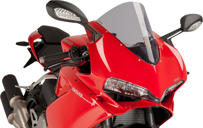 PUIG HI-TECH PARTS Race Windscreen - 14-1/2" - Smoke - Panigale 7621H