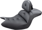 SADDLEMEN Seat - Roadsofa™ - With Backrest - Pillow Top - Black H18-07-181BR