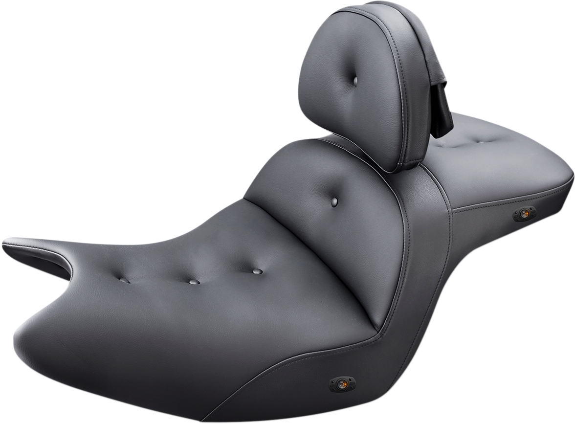 SADDLEMEN Seat - Roadsofa™ - With Backrest - Pillow Top - Black - Heated H18-07-181BRHCT