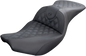 SADDLEMEN Roadsofa™ Seat - without Backrest - Lattice Stitch - Black - Indian '14-'24 I14-07-182
