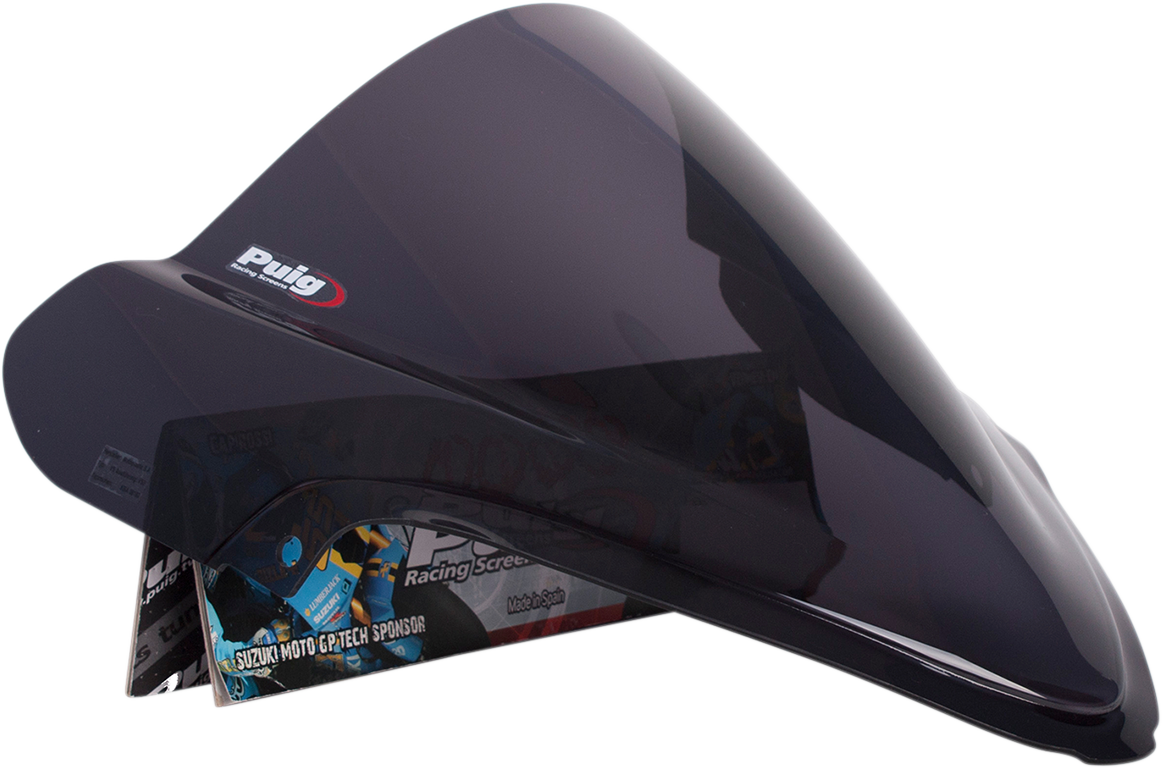PUIG HI-TECH PARTS Race Windscreen - 15-3/8" - Dark Smoke - Hayabusa 4826F