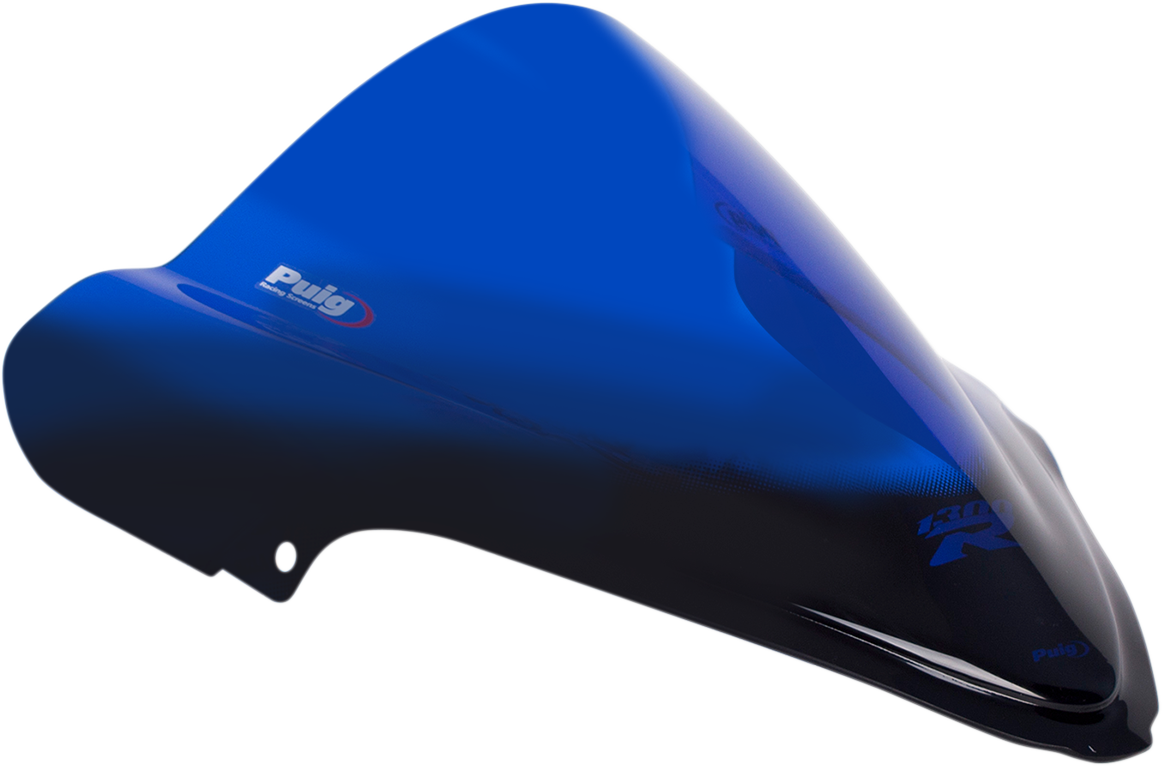 PUIG HI-TECH PARTS Race Windscreen - 15-3/8" - Blue - Hayabusa 4826A