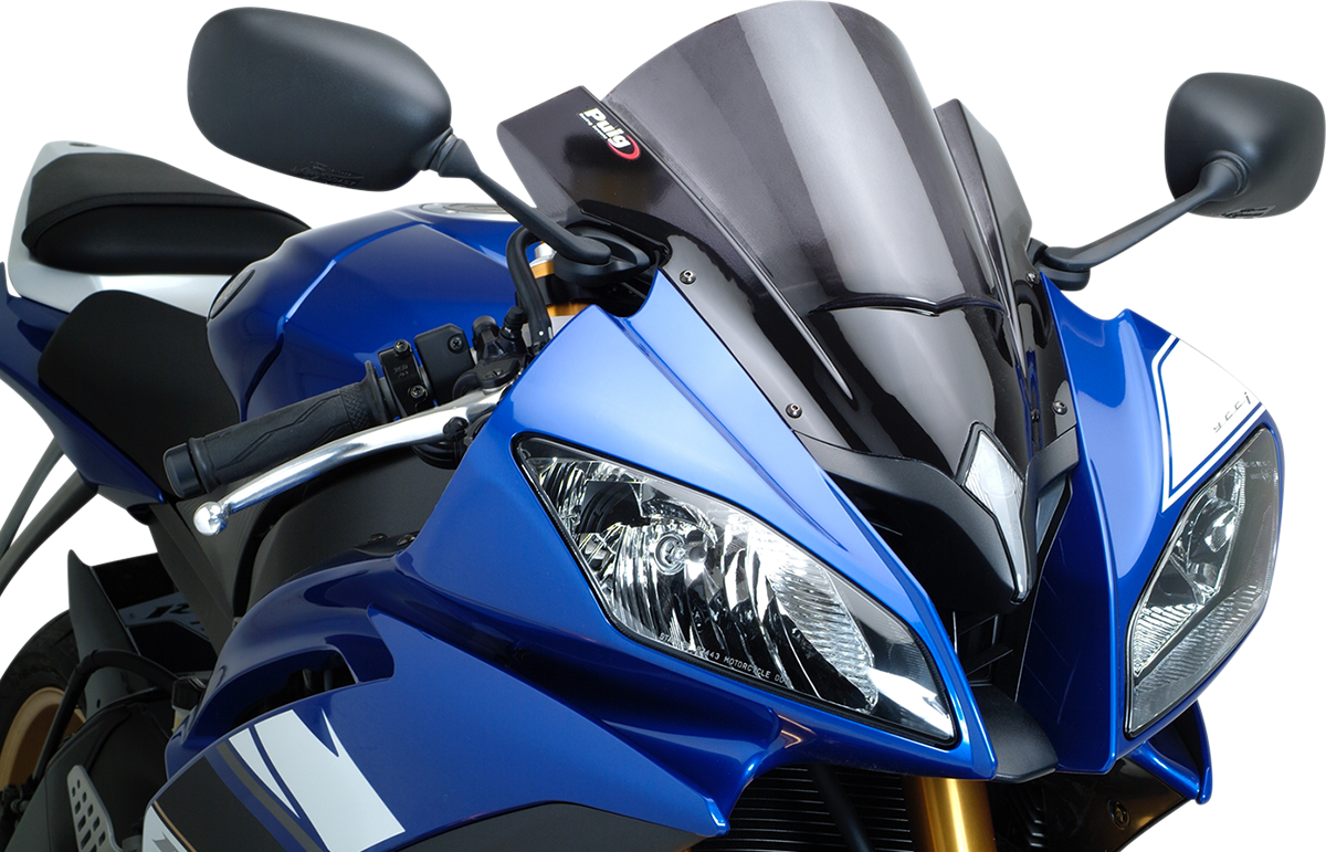 PUIG HI-TECH PARTS Race Windscreen - 13-3/4" - Dark Smoke - YZF-R6 4635F