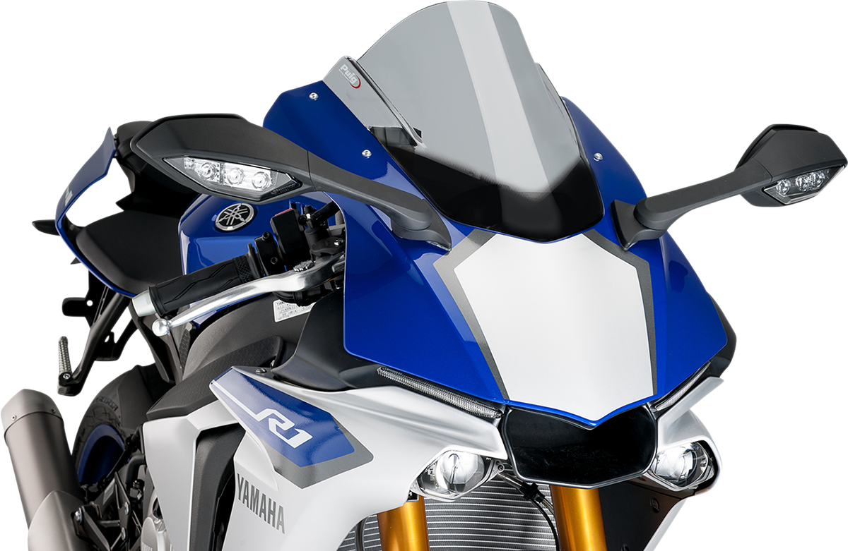 PUIG HI-TECH PARTS Race Windscreen - 13-1/4" - Smoke - YZF-R1 7648H