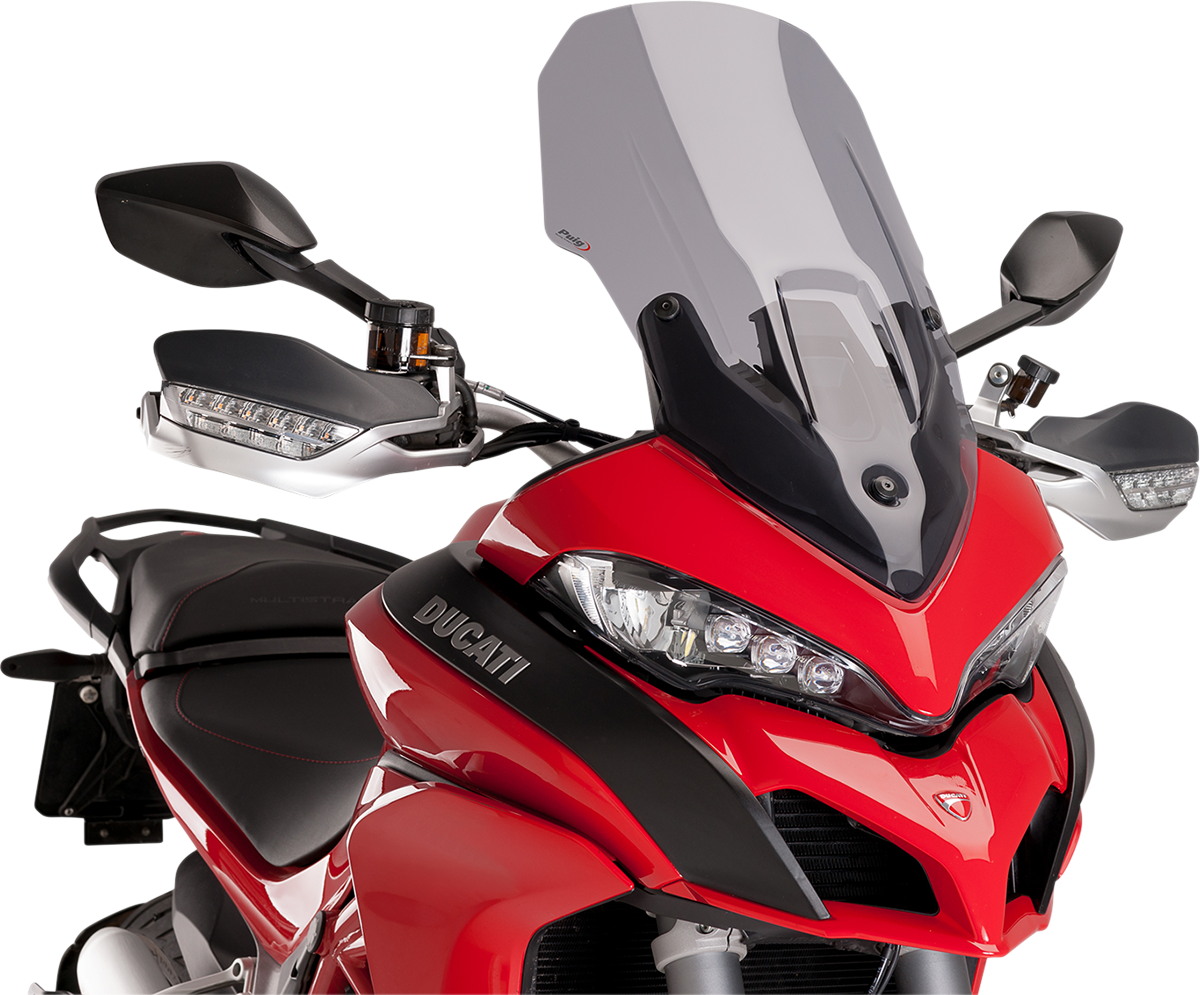 PUIG HI-TECH PARTS Touring Windscreen - 24-1/2" - Smoke - Ducati 7623H