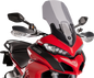 PUIG HI-TECH PARTS Touring Windscreen - 24-1/2" - Smoke - Ducati 7623H