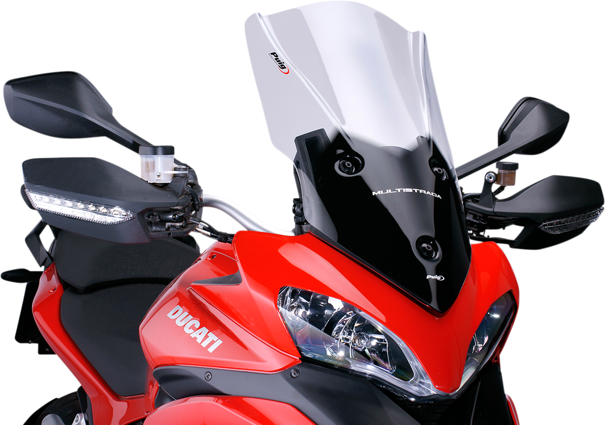 PUIG HI-TECH PARTS Touring Windscreen - 22-1/2" - Smoke - Multistrada 1200 5250H
