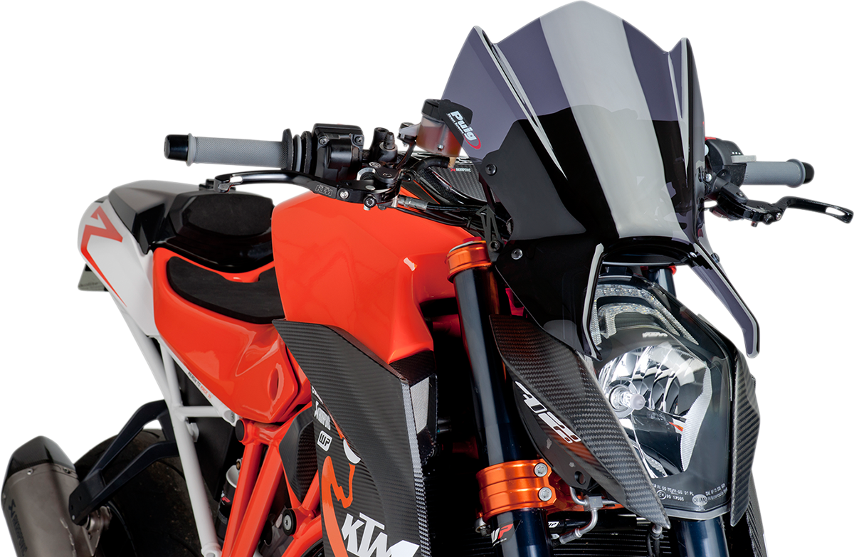 PUIG HI-TECH PARTS New Generation Windscreen - 16-1/2" - Dark Smoke - KTM 1290 7014F