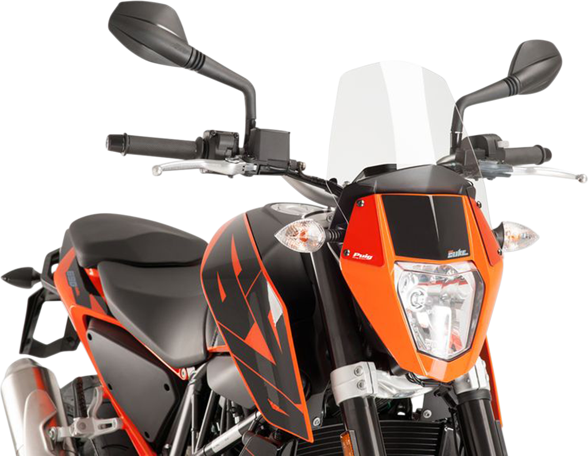 PUIG HI-TECH PARTS New Generation Windscreen - 10-1/2" - Clear - KTM 390 6009W