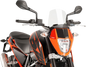 PUIG HI-TECH PARTS New Generation Windscreen - 10-1/2" - Clear - KTM 390 6009W