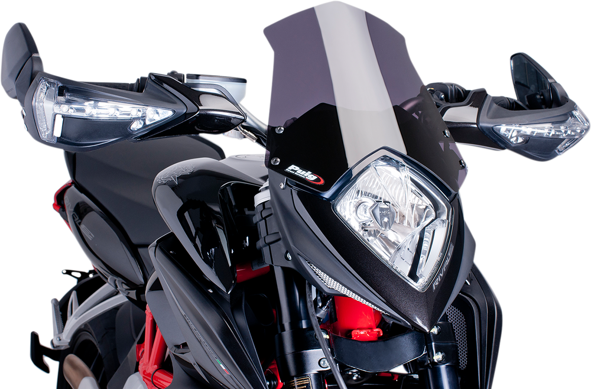 PUIG HI-TECH PARTS New Generation Windscreen - 12-1/4" - Dark Smoke - Rivale 800 6499F