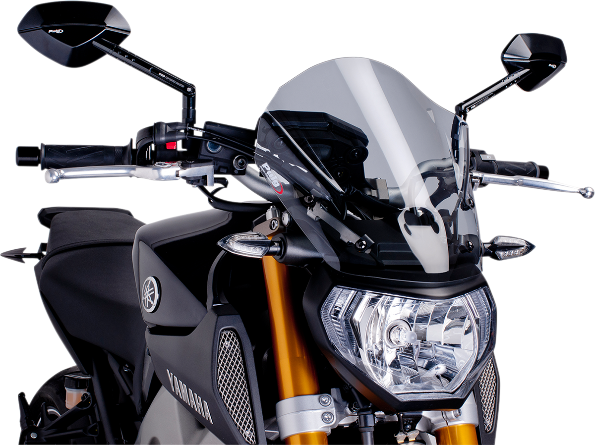PUIG HI-TECH PARTS New Generation Windscreen - 13-3/4" - Smoke - MT09 6861H