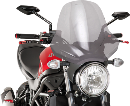 PUIG HI-TECH PARTS New Generation Windscreen - 18-7/8" - Smoke 5267H