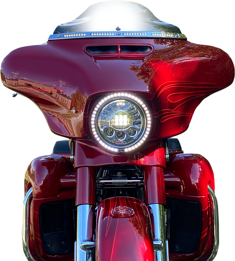 CUSTOM DYNAMICS Trim Ring - Standard Turn Signal - Chrome PB-7TR-AW-1C