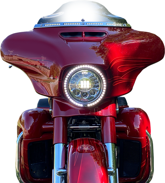 CUSTOM DYNAMICS Trim Ring - Standard Turn Signal - Chrome PB-7TR-AW-1C