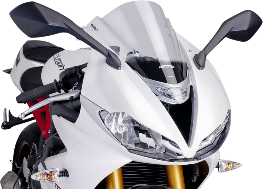 PUIG HI-TECH PARTS Race Windscreen - 15-3/8" - Clear - Triumph 6498W