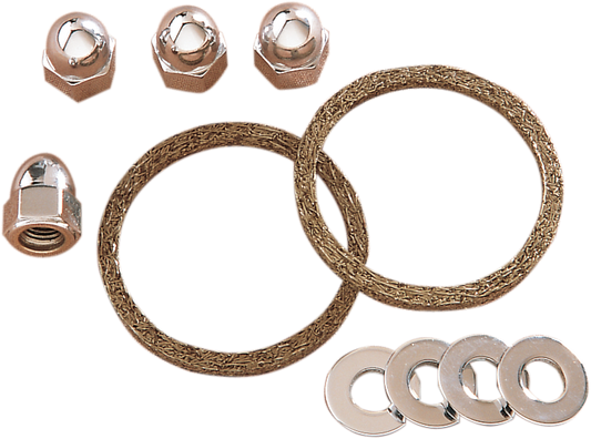 JAMES GASKET Exhaust Port Graphite Wire Gasket/Stud/Nut Kit - Big Twin/Sportster/EVO JGI-EV-1