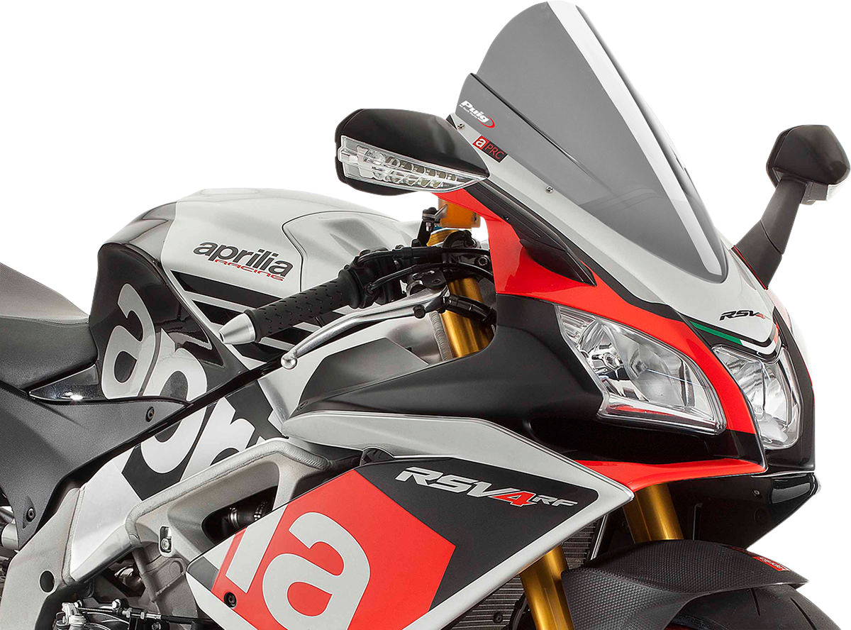 PUIG HI-TECH PARTS Race Windscreen - 15-1/2" - Light Smoke - RSV4 7614H